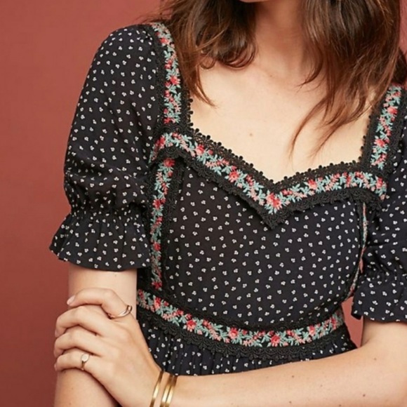 Anthropologie | Love Sam Cassandra Embroidered Dress - Picture 3 of 13